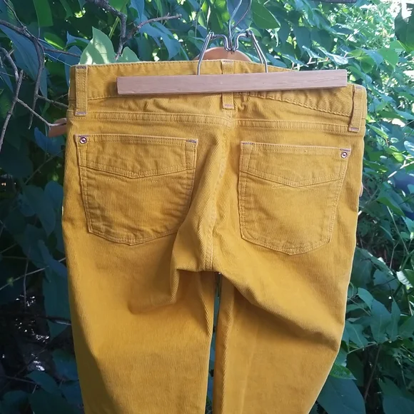 GAP 1969 Golden Yellow the Real Straight Cords Corduroy Pants 27/ 4 - Picture 3 of 6